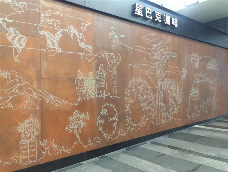 虎门港管委会耐候钢幕墙